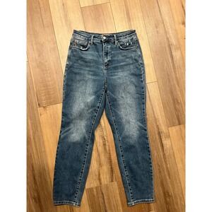 Judy‎ Blue Distressed High Rise Slim Fit Jeans Women's Size 9/29 Blue Denim